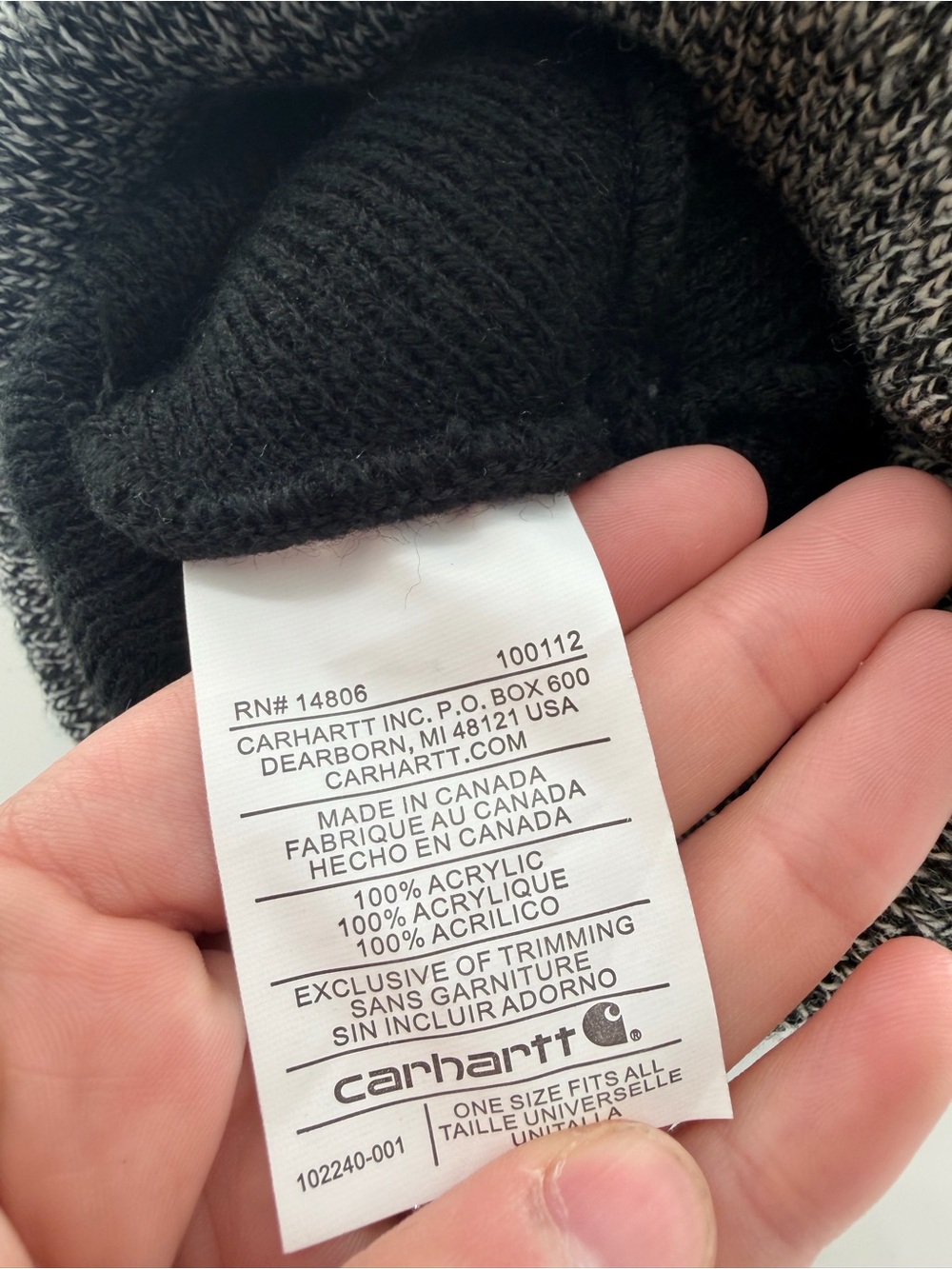 Carhartt Beanie Bundle Women’s One Size Tan Black Grey 3pc Winter - Picture 6 of 9